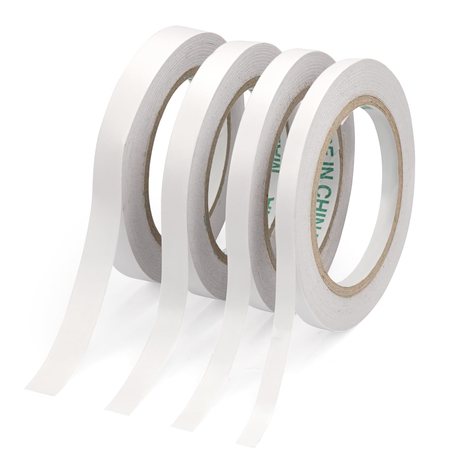 4 rollen dun dubbelzijdig plakband, smal knutselen, dubbel plakband, extra sterk op stof, papier, tegels, houten platen, glas, dubbelzijdig plakband voor knutselwerk, geschenkverpakkingen 4 rollen dun dubbelzijdig plakband, smal knutselen, dubbel plakband, extra sterk op stof, papier, tegels, houten platen, glas, dubbelzijdig plakband voor knutselwerk, geschenkverpakkingen