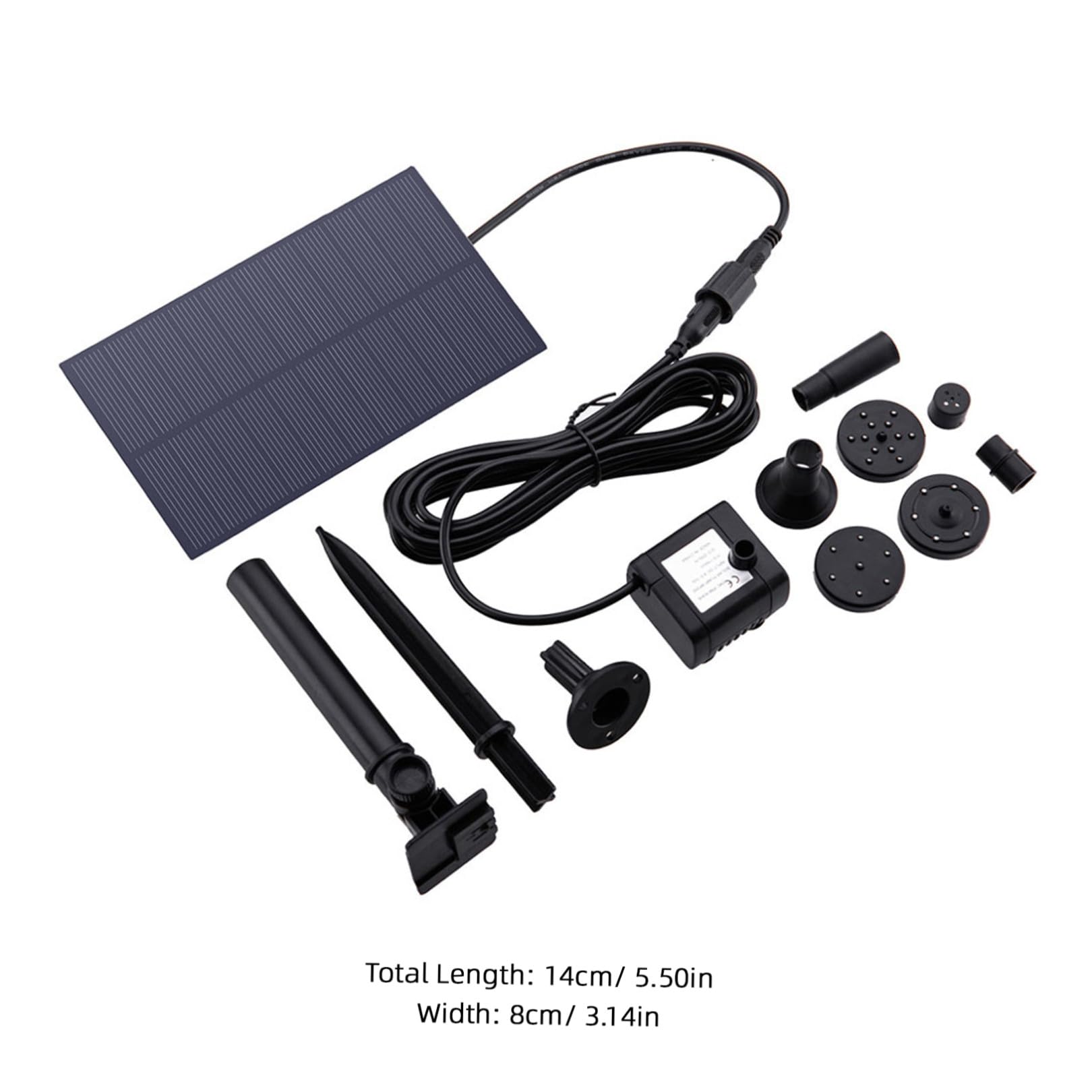 Pompa Solare Automatica Per Acqua Vasca Per Uccelli Fontana Per Laghetto Facile Da Installare e Pulire.