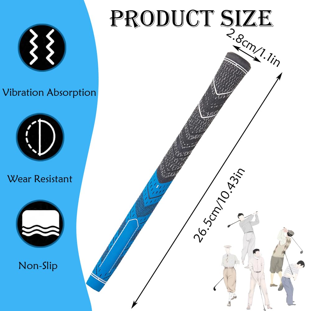 Golf Putter Grip Non Slip Golf Club Grips Standardsize Rubber Golf Grips for Super Stroke Professional Golf Grips Replacement