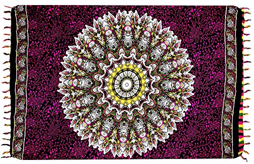 Canga de Praia Indiana Mandala Várias Modelos e Cores (Pink)