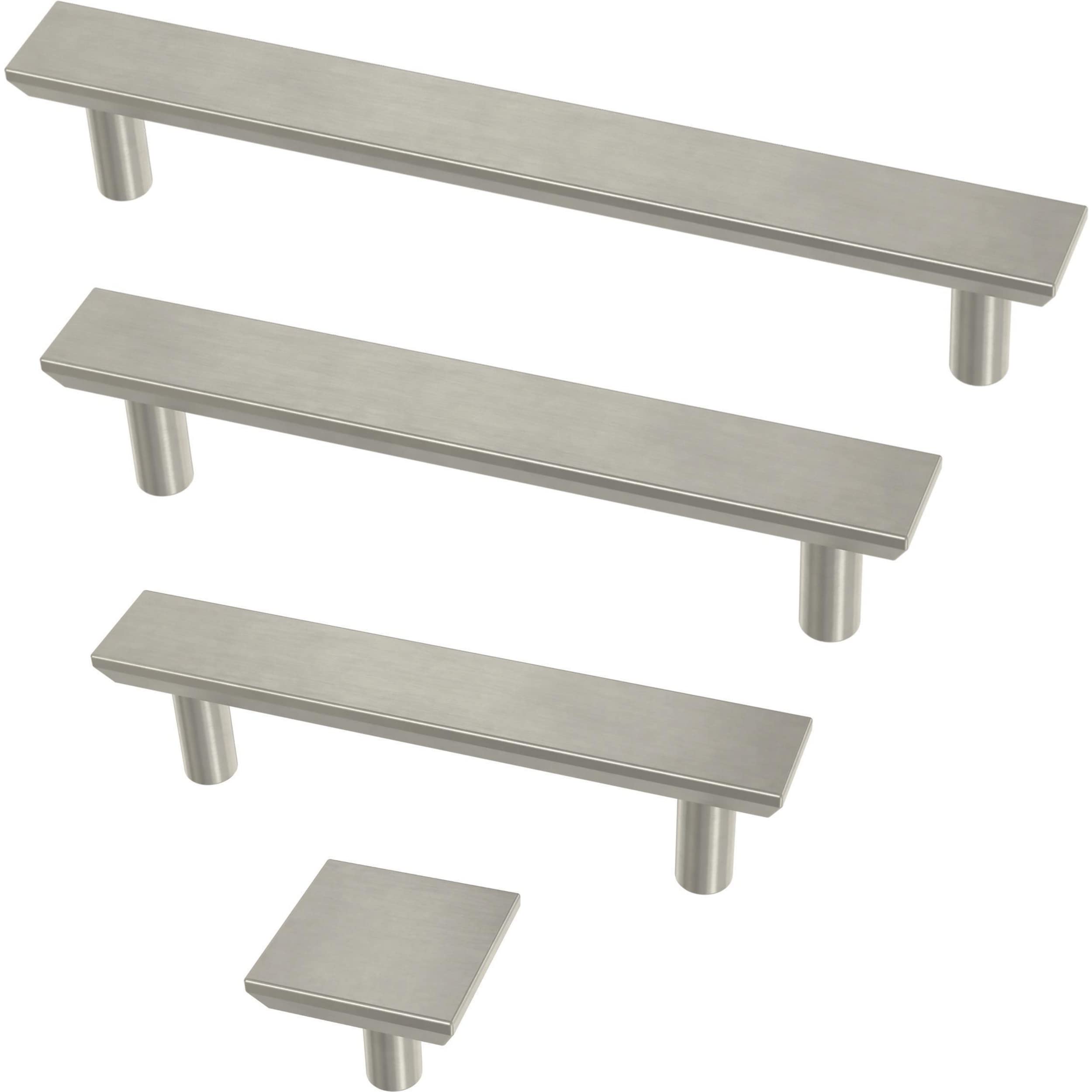Franklin Brass Simple Chamfered Square Kitchen Cabinet Knobs or Drawer Knobs 1-1/8" (29mm), 10-Pack Satin Nickel Cabinet Hardware P40847K-SN-C - Image 4