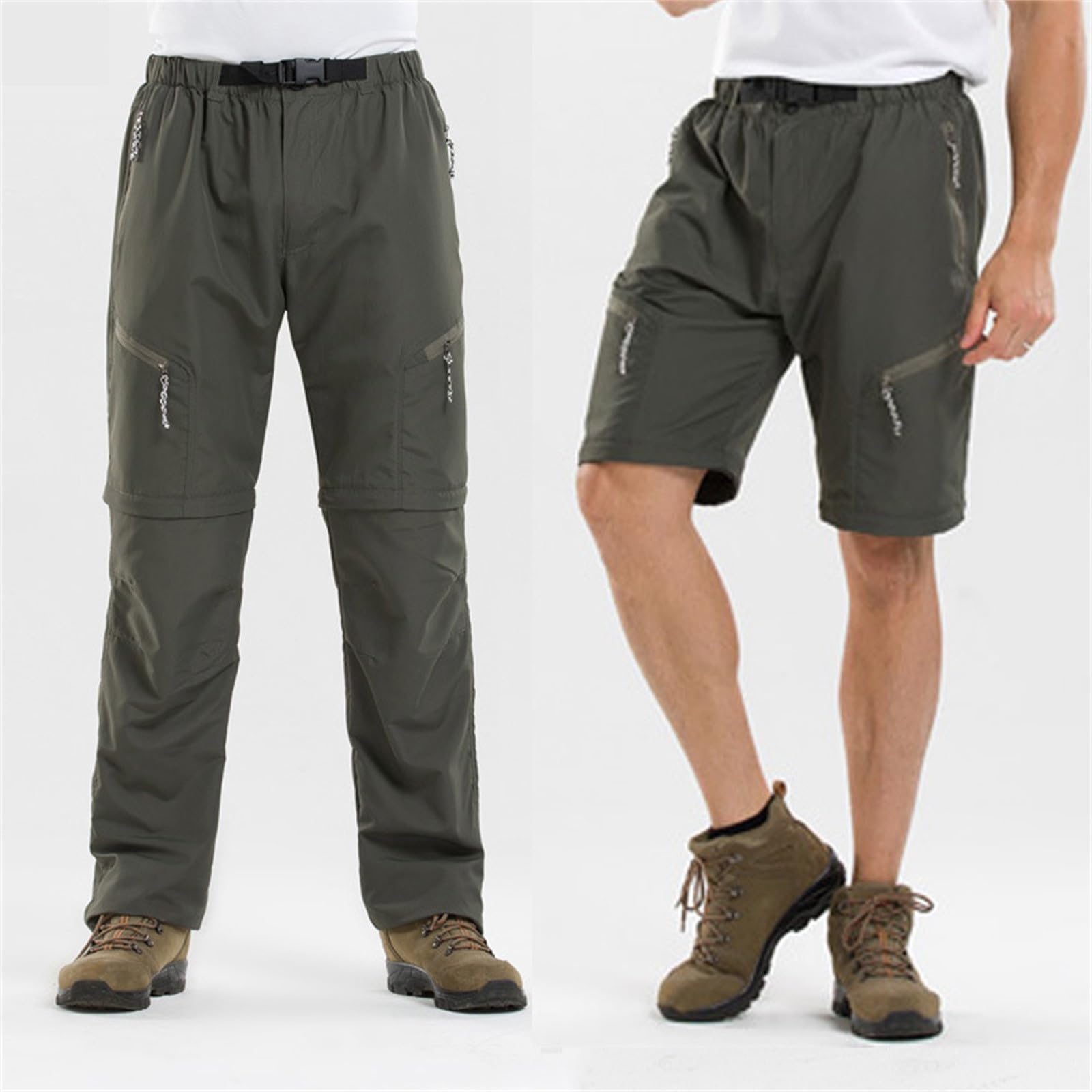 Abnehmbare Zweiteilige Wanderhose für Herren, Leichte Zweiteilige Wanderhose Freizeithosen Jogginghose Extra Lang Herren Männer Jogginghose Arbeitshosen Männer Winter Kostüm 20er Jahre