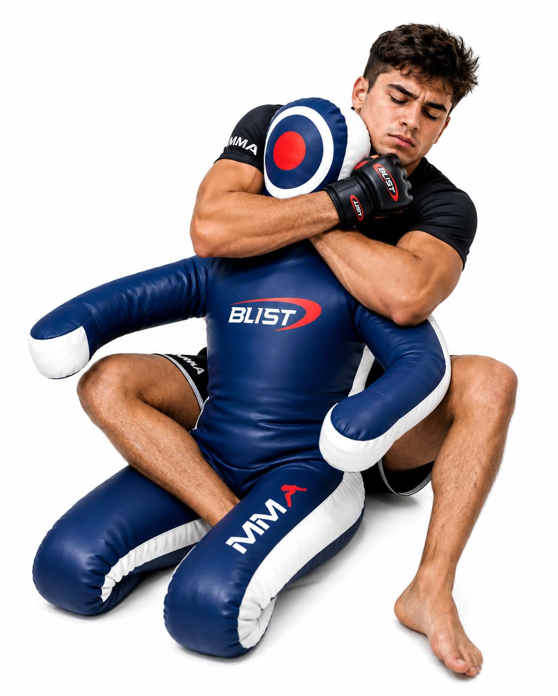 MMMA Dummy Judo Grappling Manichino Pugno Brasiliano BJJ JIU Jitsu Posizione Seduta Dummy Wrestling Arti Marziali Boxing Karate Training Manichino (UNFILLED)