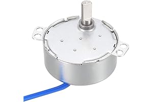 uxcell Synchronous Motor AC 100-127V 0.9-1.1RPM 50-60Hz CCW/CW 4W D Shaft