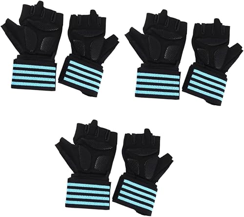 BESPORTBLE 3 Pairs Exercise Gloves Hand Gloves for Gym Hand Muffs for Men Gym Gloves Lifting Gloves Workout Gloves Guantes Para Gym Hombre Weighted