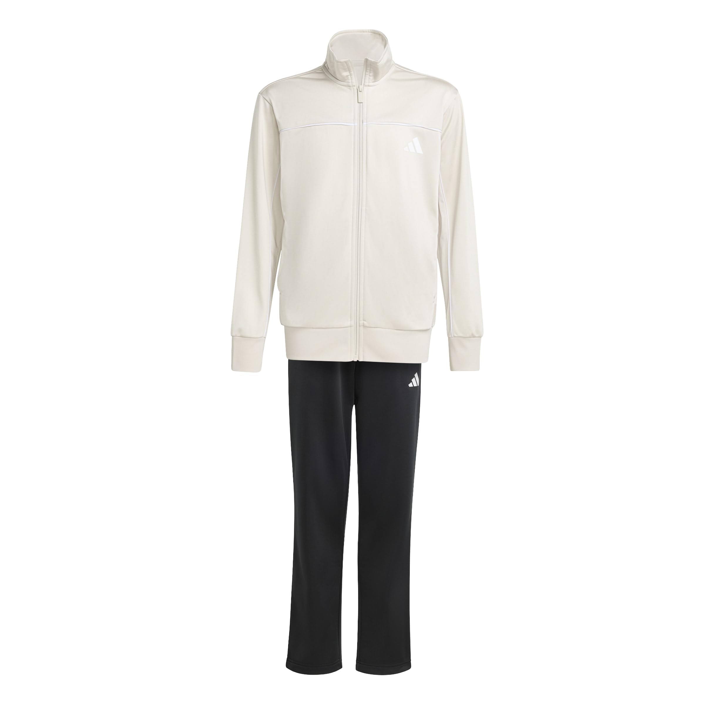 adidas Unisex - Bambini e ragazzi Junior Tricot Colourpop Tracksuit, wonder alumina/​white, 9-​10 Years