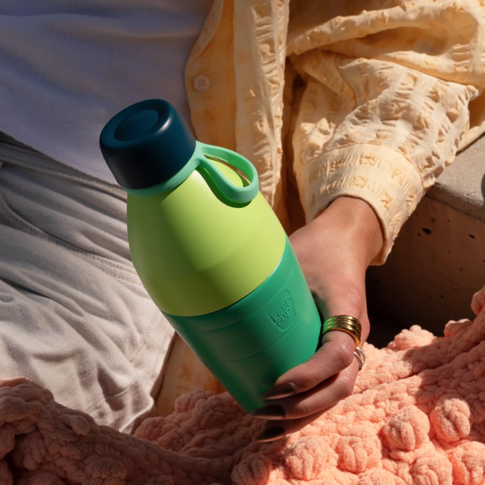 KeepCup Calenture Wasserflasche, wiederverwendbar, isoliert, Edelstahl, doppelte Öffnung mit auslaufsicherer Stahlkappe, 660 ml