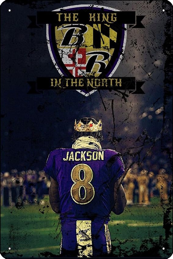 Amazon.com: Lamar Jackson Poster Metal Tin Sign 12 X 8 Inch Funny