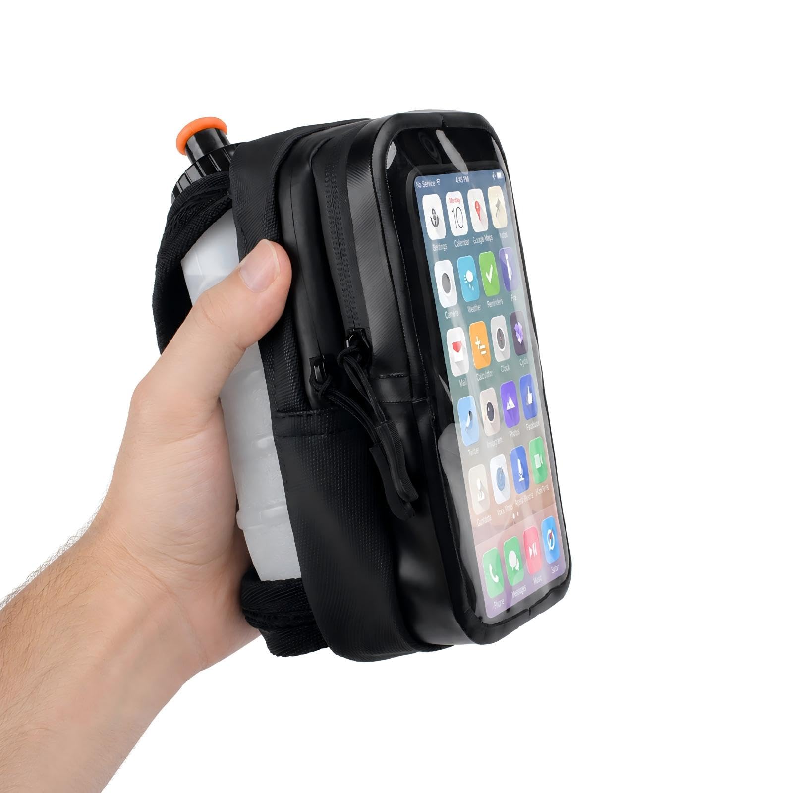 Photo 1 of HECHZSO Handheld Running Water Bottle with Touchscreen Phone Pocket