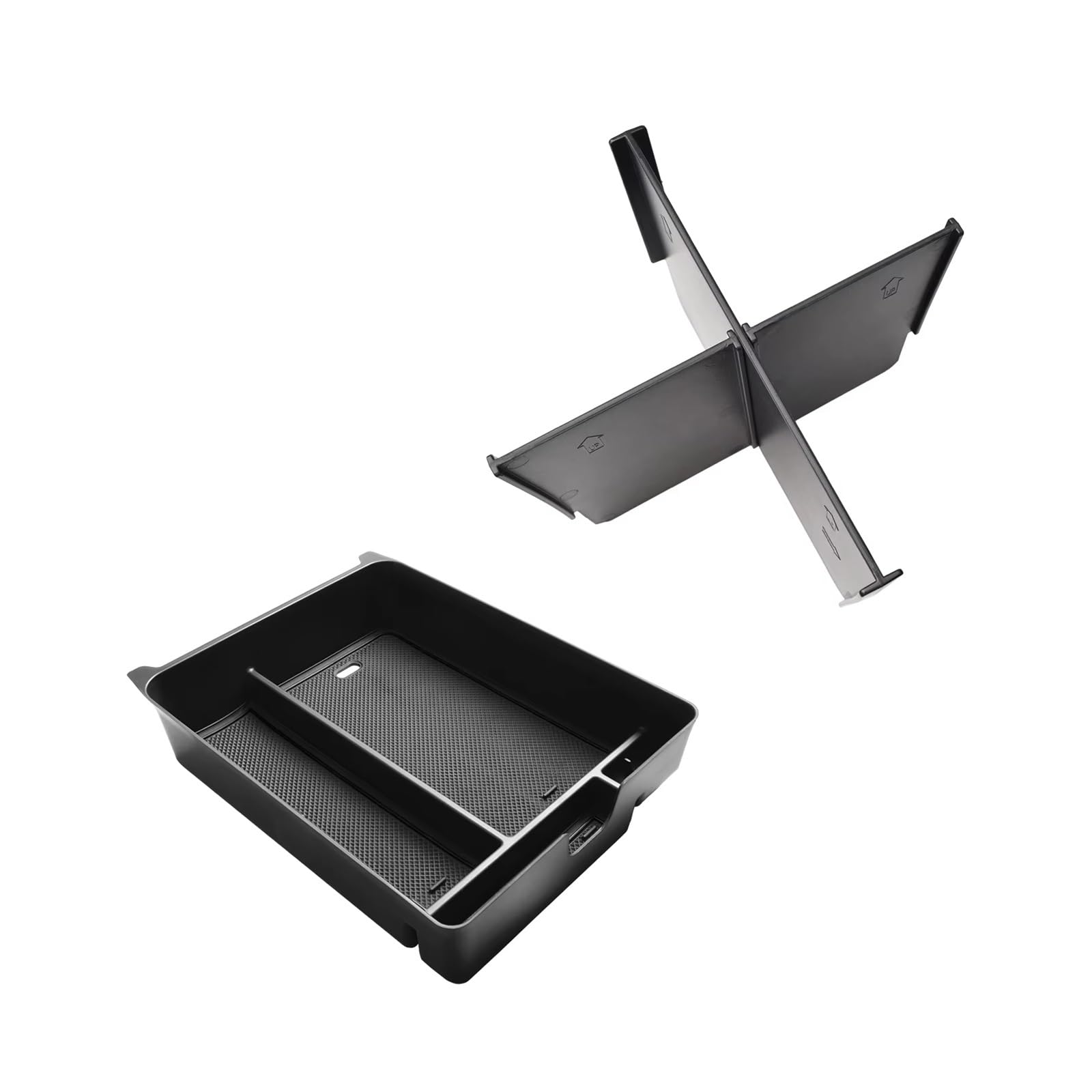 WYLWSHA Auto Center Console Pad For Pilot For Ridgeline For Passport 2023 2024 2025 Armrest Storage 2PCS Center Console Box Organizer