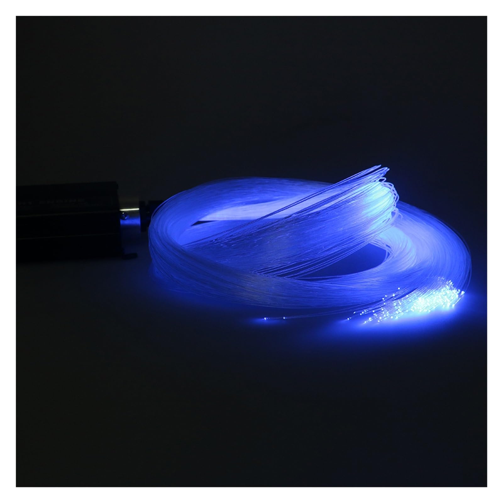 Oświetlenie wnętrza samochodu LED, 16W RGBW 16 zmiana koloru LED światła optyczne gwiazda zestaw sufitowy, światło 200 sztuk 0.75mm 2M koniec blasku światłowód oświetlenie silnika Światła nastrojowe w