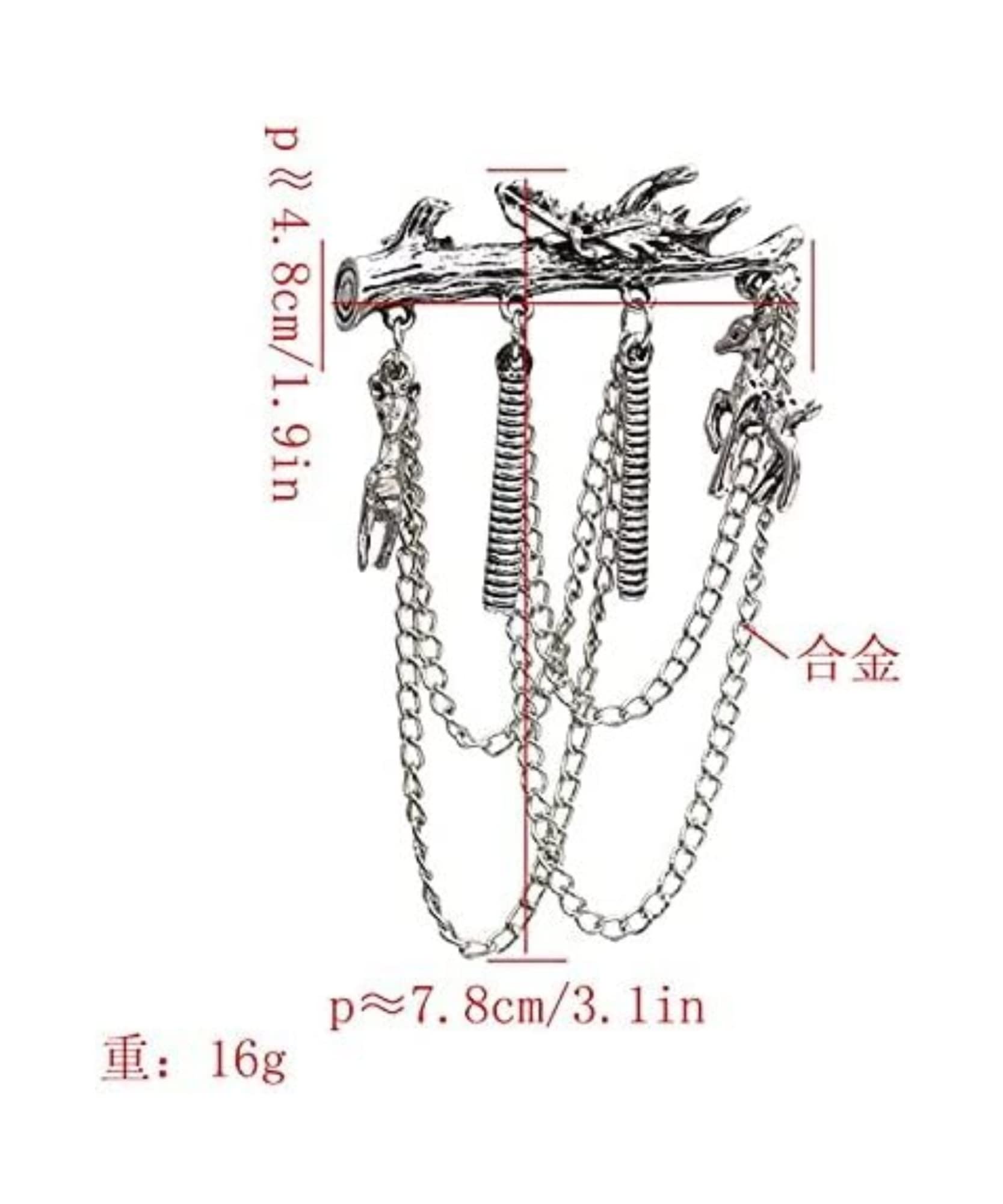 Broschen Trend Neue Legierung Brosche Jacke Pin Damen Männer Anzug Kleid Zubehör Broschennadeln(Silver)