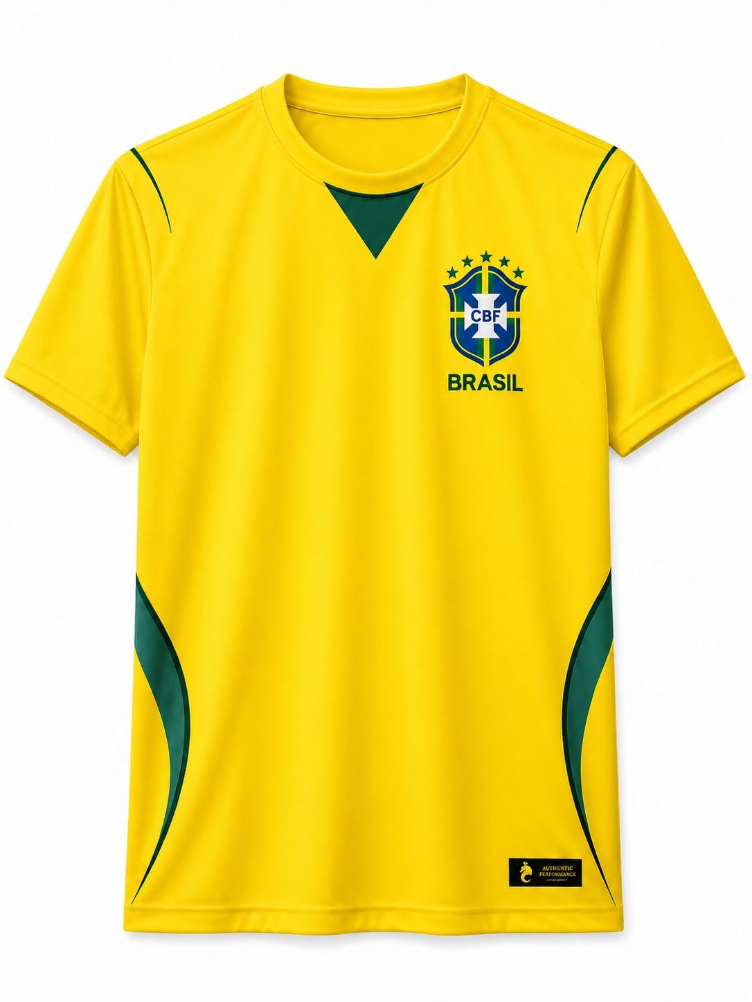 Brazil Neymar Jr Football Jersey for Men | Back Side No Print | Yellow Round Neck Sports T-Shirt | Half Sleeve Polyester Soccer Fan Jersey | Lightweight & Breathable Casual Wear | Size L-image-20