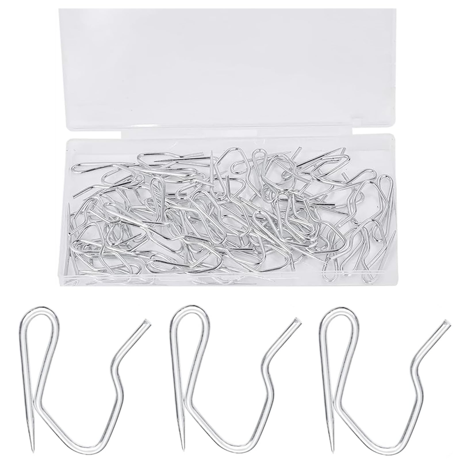 Photo 1 of Kilymezh Metal Curtain Hooks (60 Pack)