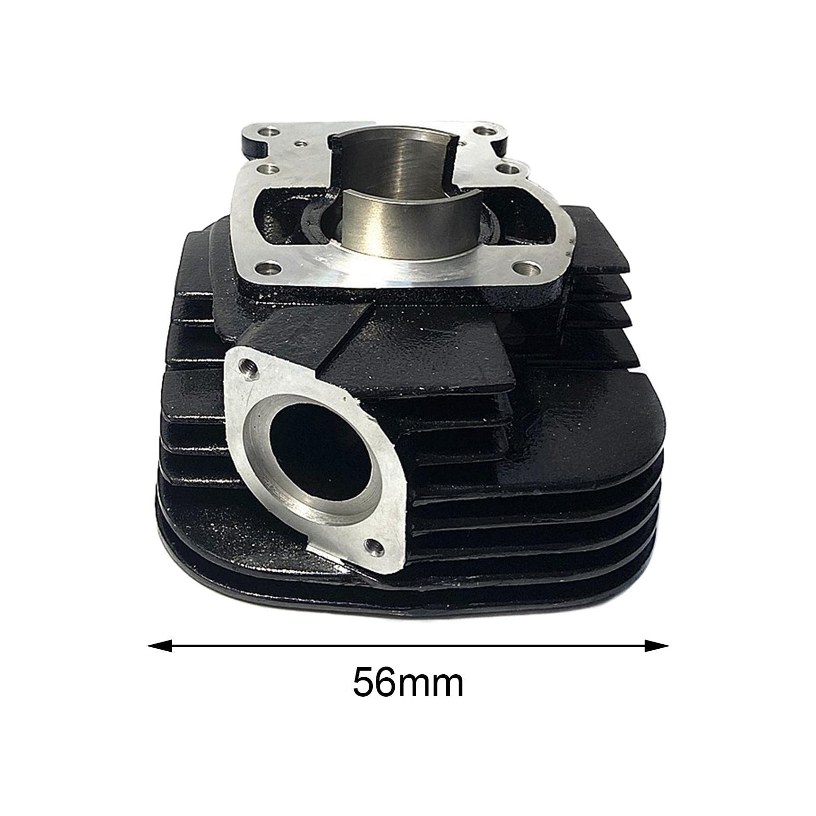 Milageto Kit Cilindro Pistón para TS125 Dos Aros Pistón Juego Juntas Pasador Aleación de Aluminio Componentes Motor Recambio Directo Adecuado para