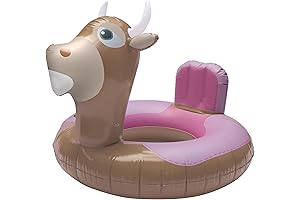 NPW Drinking Buddies Bull Riding Pool Float for Adults