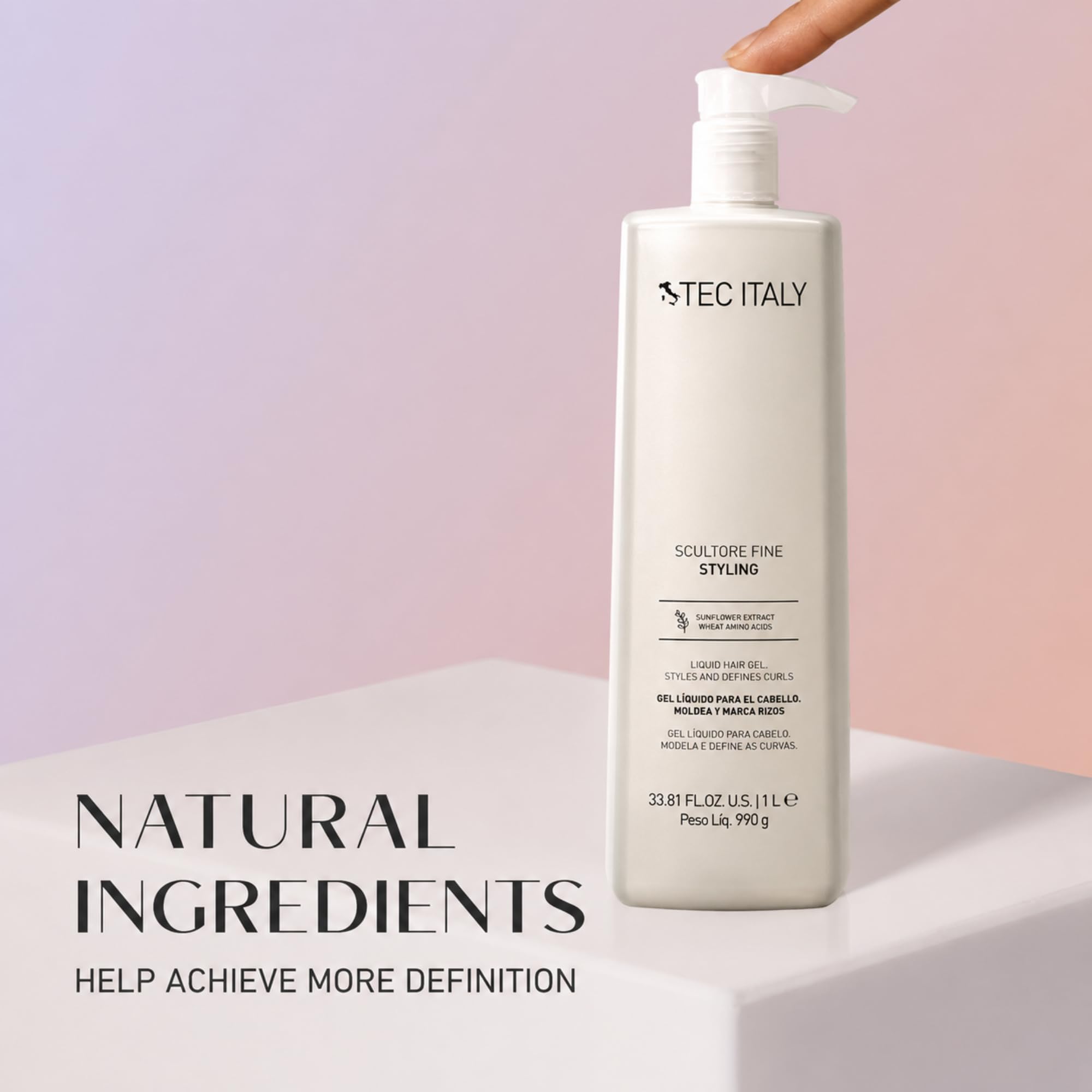 Amazon.com : Tec Italy Scultore Fine Liquid Styling Gel for Curly