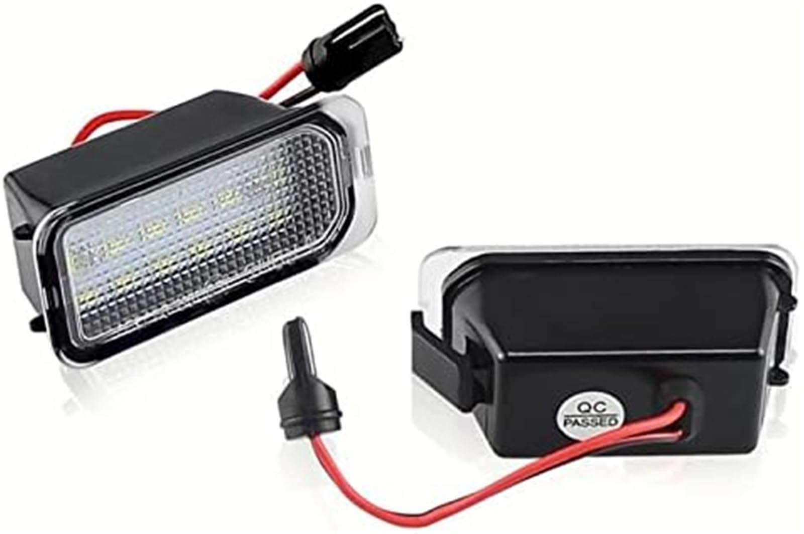 Lot de 2 lampes d'éclairage de plaque d'immatriculation for Ford Ranger, Grand CMax, SMAX, BMax, Focus, 2 et 3, Fiesta, 6 et 7, Kuga, 1 et 2, Mondeo, 4 et 5 Éclairage de plaque d'immatriculati