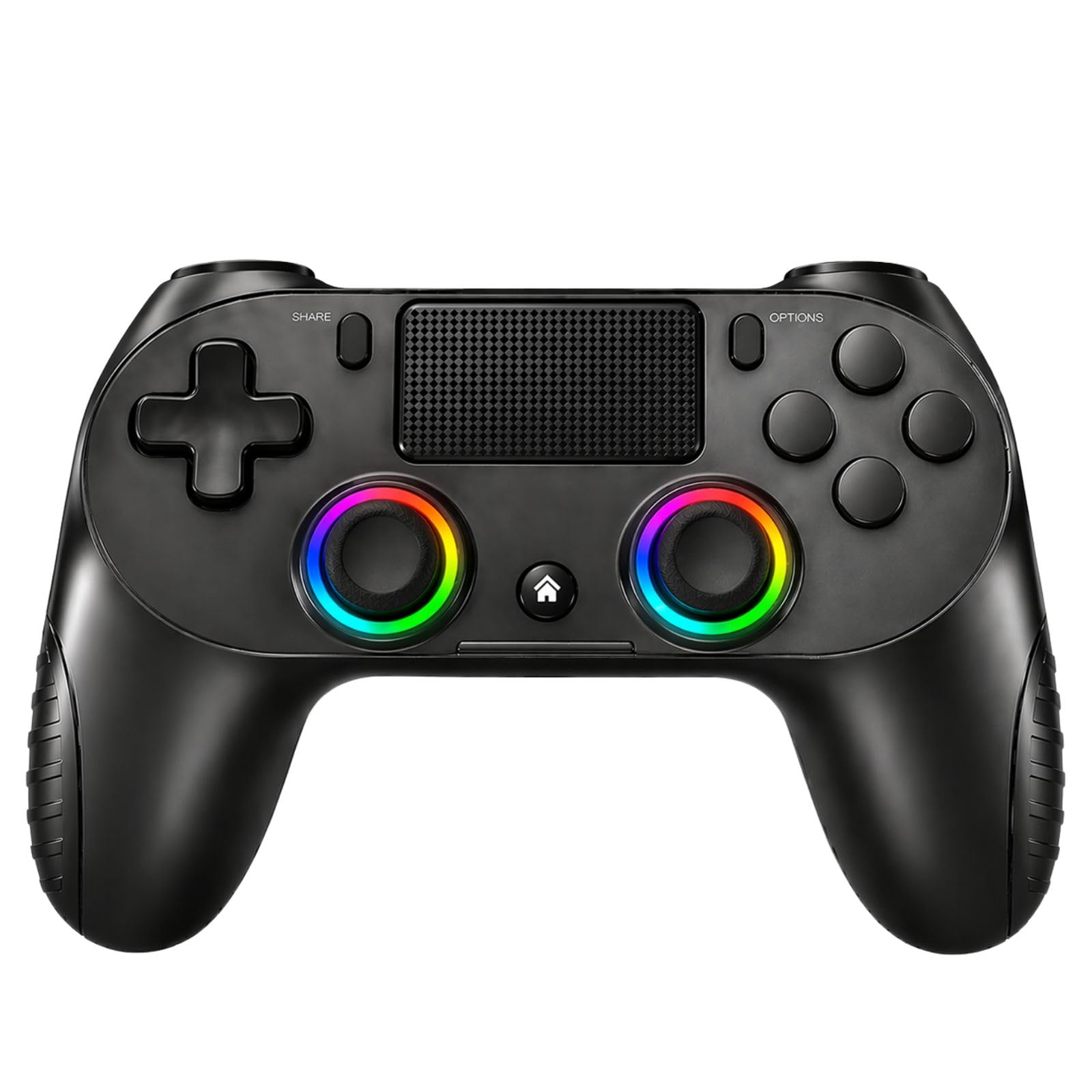 Photo 1 of **DAMAGED/DIRTY**
BJXOZ Wireless Controller for PS4, with RGB Light, USB-C, Replaceable D-Pad, Non-Slip Grip, Dual Vibration, 6-Axis Motion Sensor, Touchpad, Audio Jack, Gamepad for PS4/Pro/Slim/PC