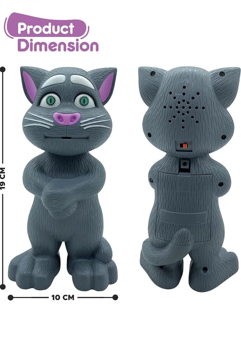 Pepstter® Repeating Words Talking Tom Cat Toy for Kids with Songs and  Stories in Funny Tone (Talking Cat)