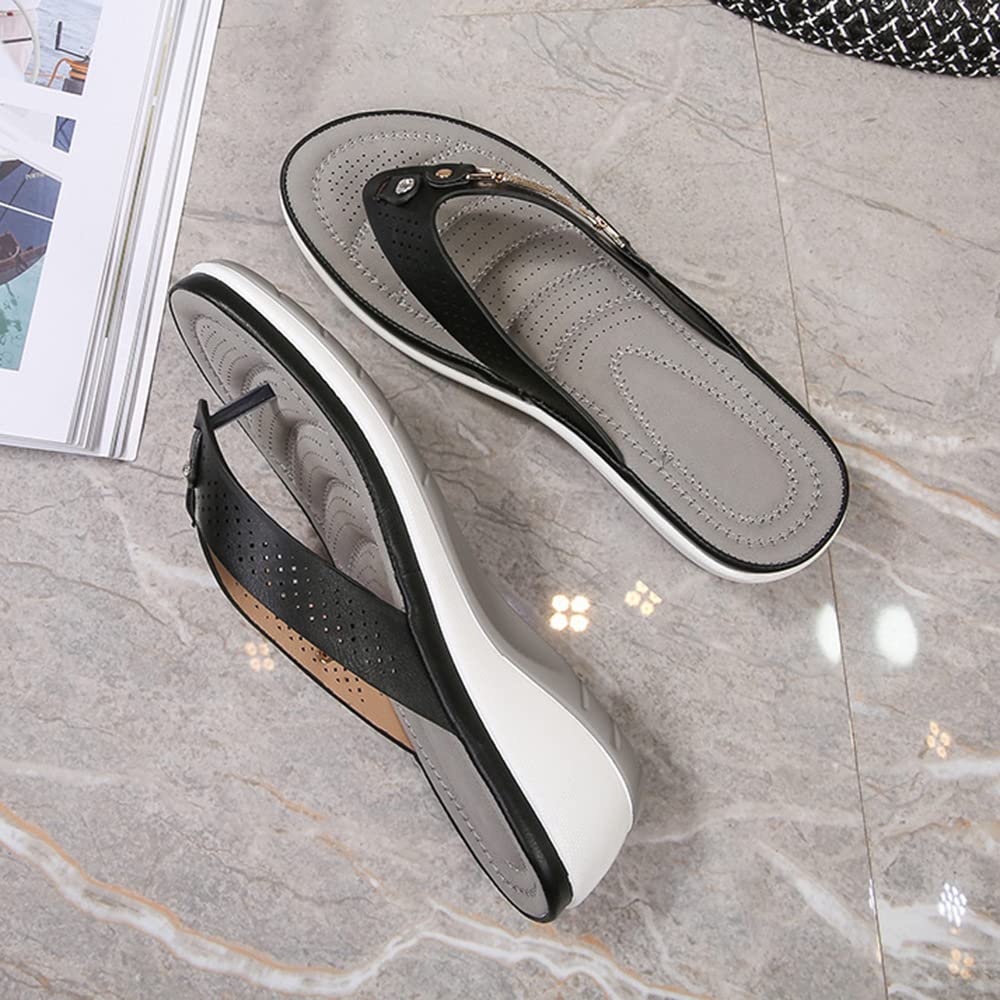 Sandali Con Supporto Arco Per Donna | Infradito Morbidi Con Plantare - Foto 7