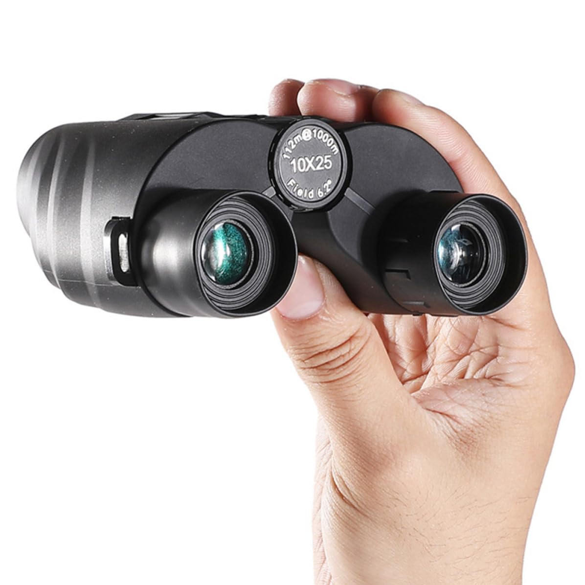 Binocolo 10x25 Compatto Nero in Abs ad Alta Definizione