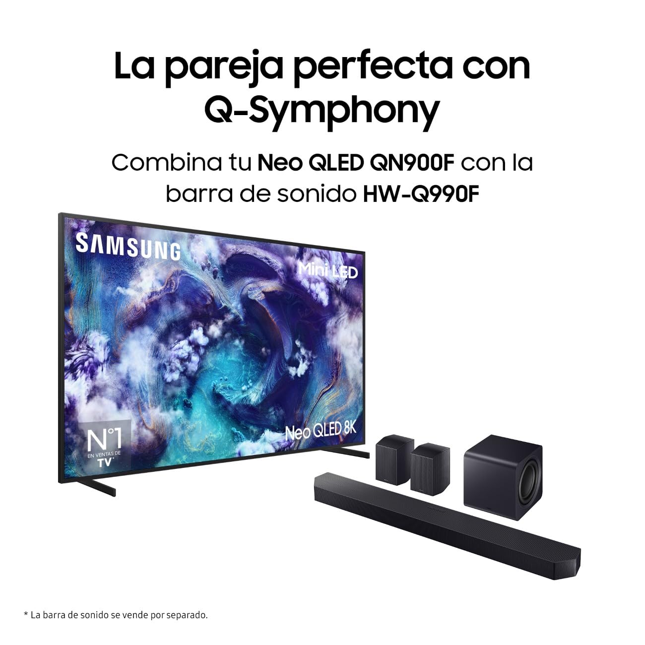 Samsung TV 65 Pulgadas Neo QLED QN900F 8K Mini LED Smart TV con Vision AI, Pantalla sin Reflejos con Glare Free y Motion Xcelerator 165Hz