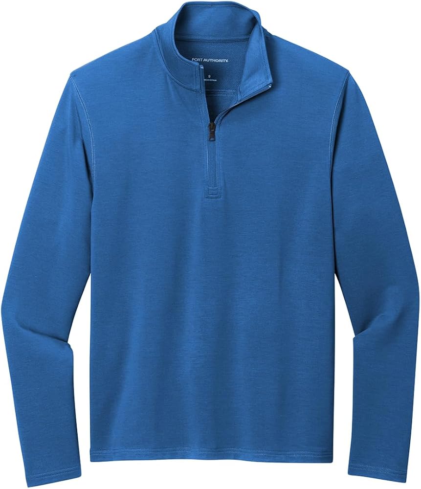 Port Authority Men's Microterry Quarter-Zip Pullover Aegean Blue