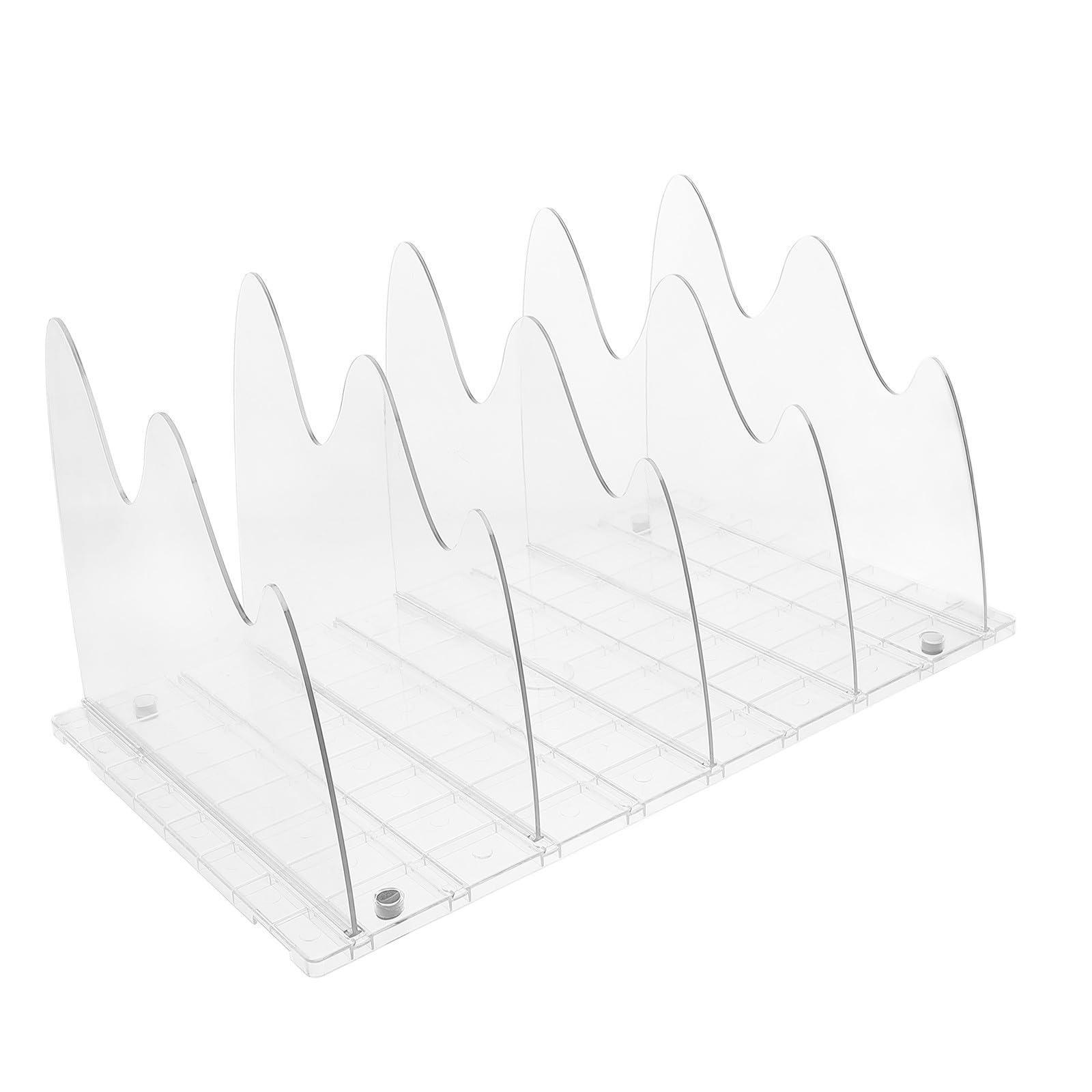 COHEALI Separador de Estantes Transparente Almohadillas Antideslizantes Divisor de Armario de Plástico Organizador de Bolsos y Ropa para Armario para Dormitorio y Hogar