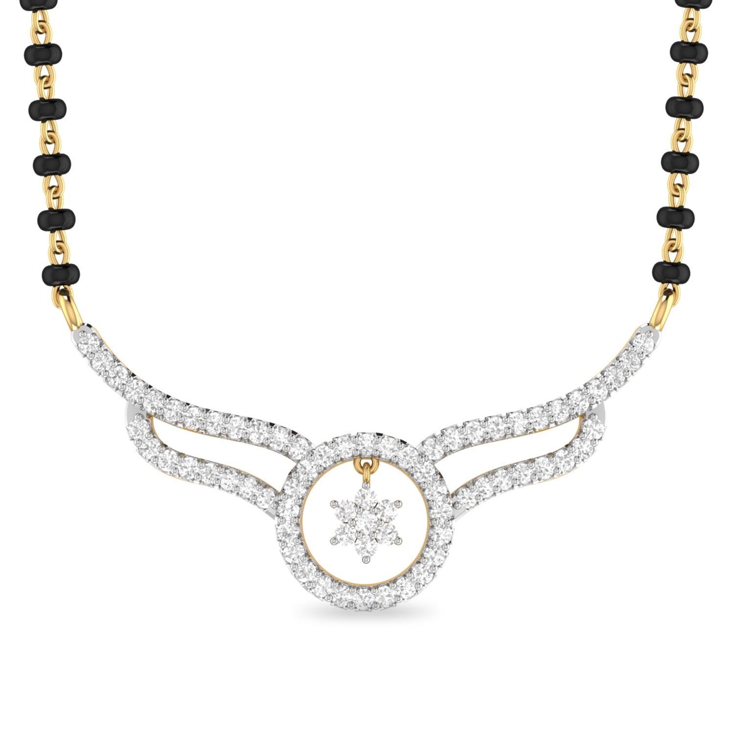 PC Jeweller The Ginia 18k (750) Yellow Gold and Diamond Pendant