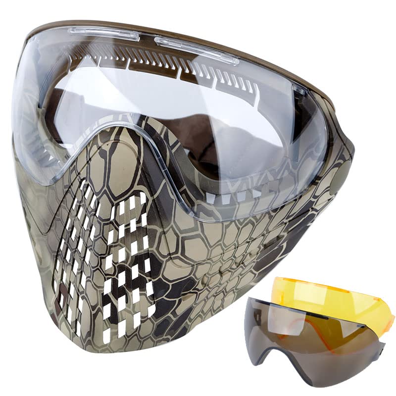 Outdoor Paintball Shooting Face Protection Gear Tactical Fast Helmet Wing Side Rail Mount Mask with PC Goggles