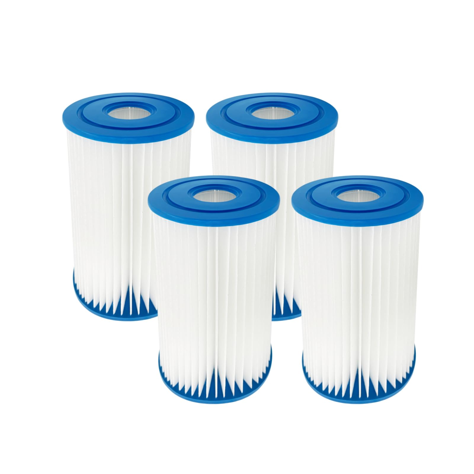 29012E Lot de 4 cartouches filtrantes pour spa et jacuzzi de type S2 Non compatible avec le type S1 Blanc