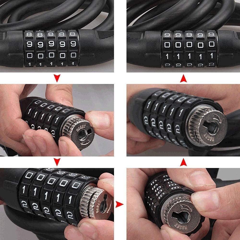 Mini câble antivol for vélo en alliage de zinc