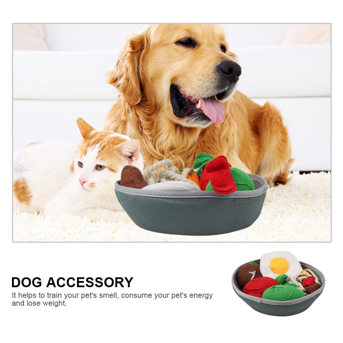 Sosoport Giocattolo Puzzle per Cani Giocattolo da Scavare per Casa per Dolcetti Materiale Selezionato Durevole Accessorio per Cuccioli