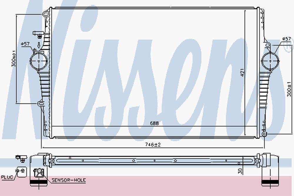 Nissens 969001 - Intercooler-image