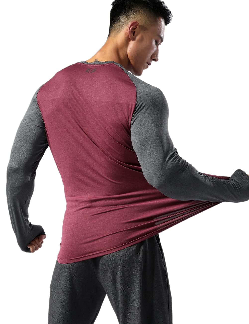 Męskie koszulki do biegania Sport z długim rękawem Fitness Kulturystyka Koszulki Dry Fit Top Bluzy