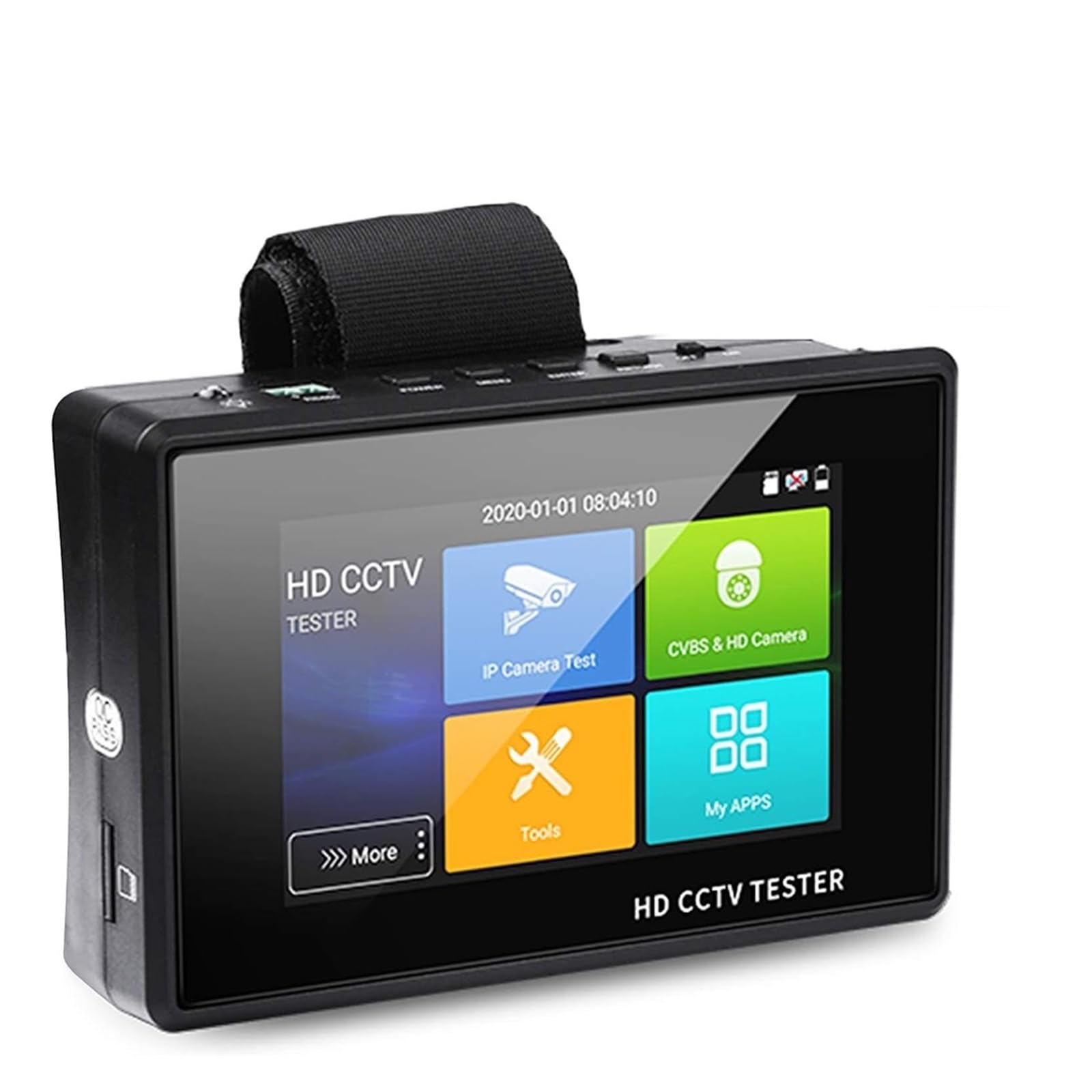 Tester per telecamere CCTV, Tester CCTV portatile da polso 4 pollici, tester for telecamere IP, for analogiche CVI TVI AHD