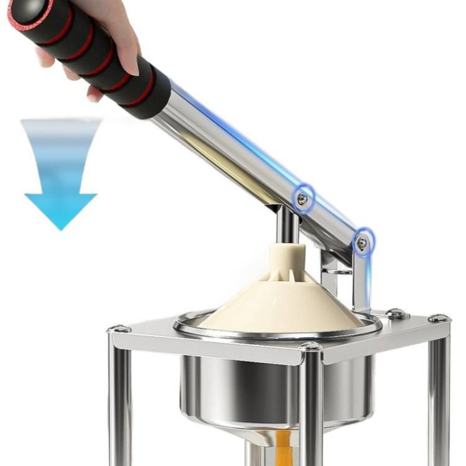Amagogo Spremiagrumi a Leva Antiscivolo Utensile Base Rettangolare Stabile, Robusto, Spremifrutta, per Bar, Chiosco, professionisti del bar, Testa A Punta