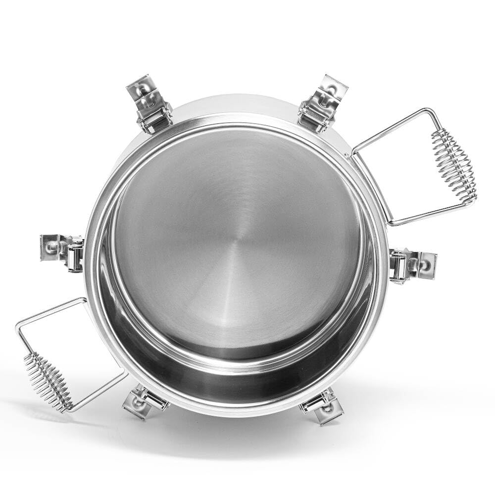 Termo para el transporte de alimentos, Capacidad 50 l, Interior y carcasa de Acero inoxidable, Muy buen aislamiento térmico, Estanqueidad, Para alimentos sólidos y líquidos, Junta de silicona