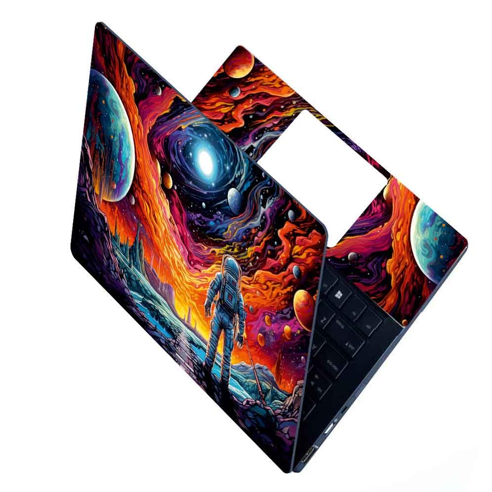 Image of Full Laptop Skin Stickers HD Quality Sticker for Laptops Upto 15.6 inch (Dustproof|Waterproof|Scratchproof|Reusable) - BE Space 3D FL