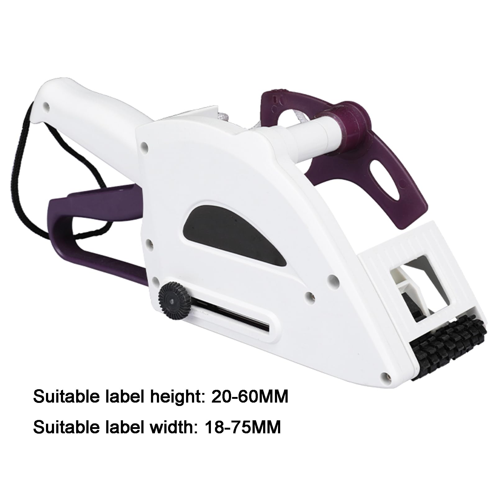Applicatore di Etichette Portatile, Pistola Applicatrice di Etichette Adesive per Codici a Barre Manuale Portatile, con Rullo in Gomma, per Larghezza Etichetta 18-35 Mm/18-75 Mm