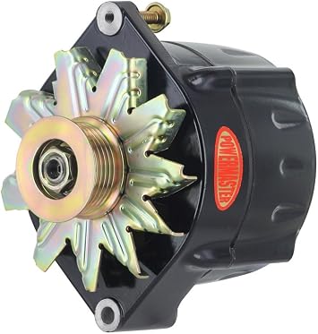 Powermaster - Alt GM 12SI Black 150A Smooth LookTM 6 grv Pulley 1 or 3 Wire