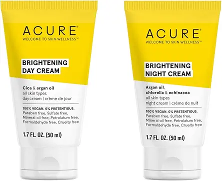 Acure Brightening Day & Night Cream Duo Pack...