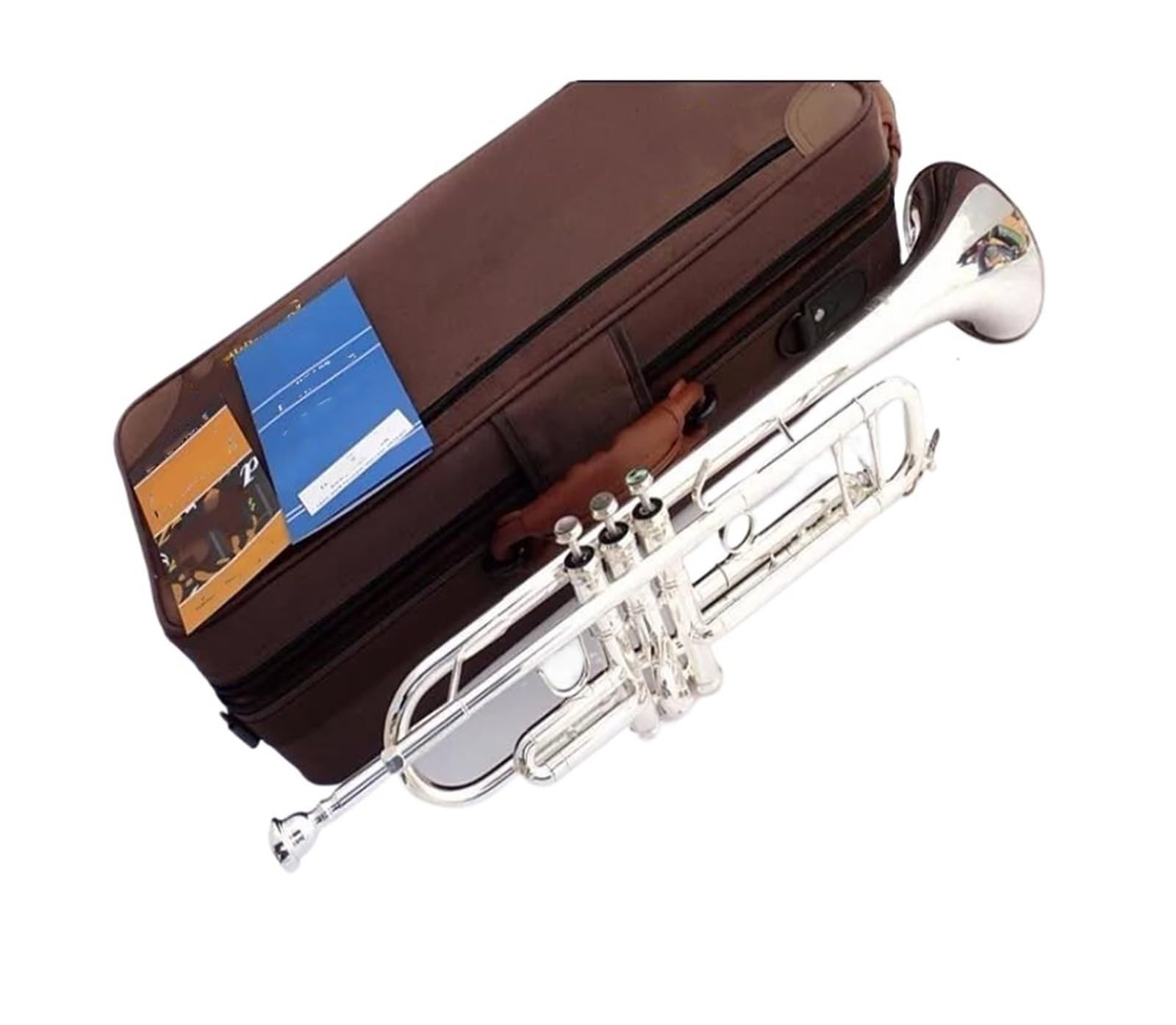 trąbka instrument Posrebrzana trąbka Bacha mały instrument dęty blaszany puzon profesjonalny zaawansowany