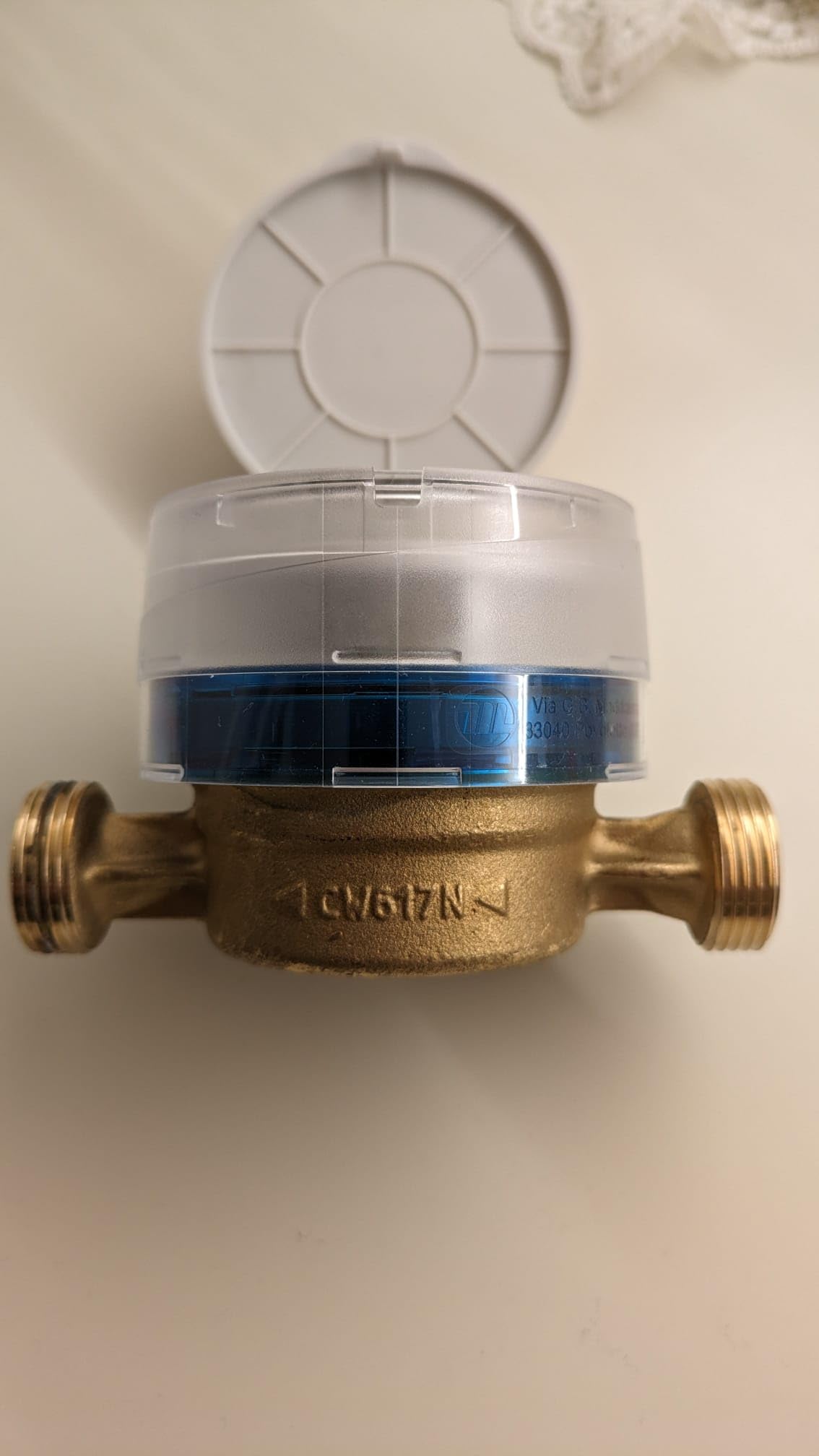 CONTATORE ACQUA FREDDA DN15 (1/2") OTTONE CERTIFICATO ACQUA POTABILE DM174/2004 MID 110mm
