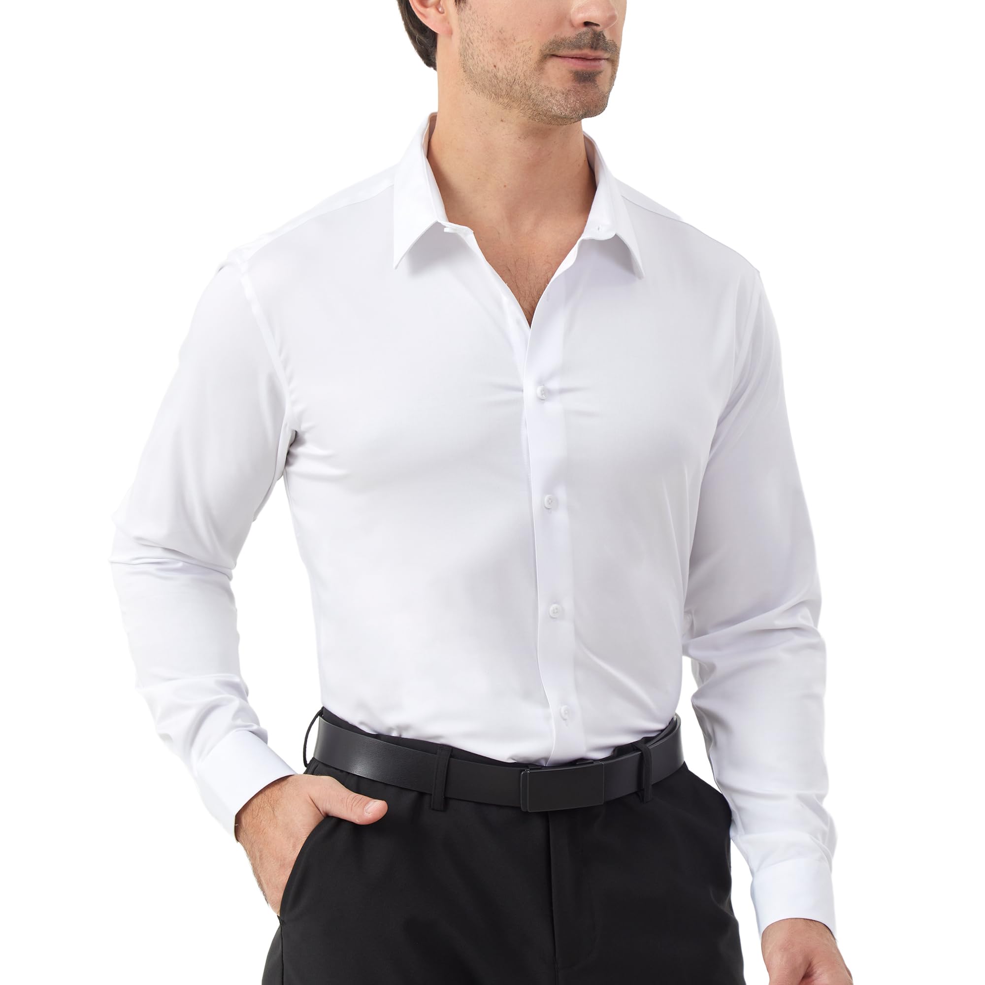 Netdraw Men's Bamboo Viscose Dress Shirt