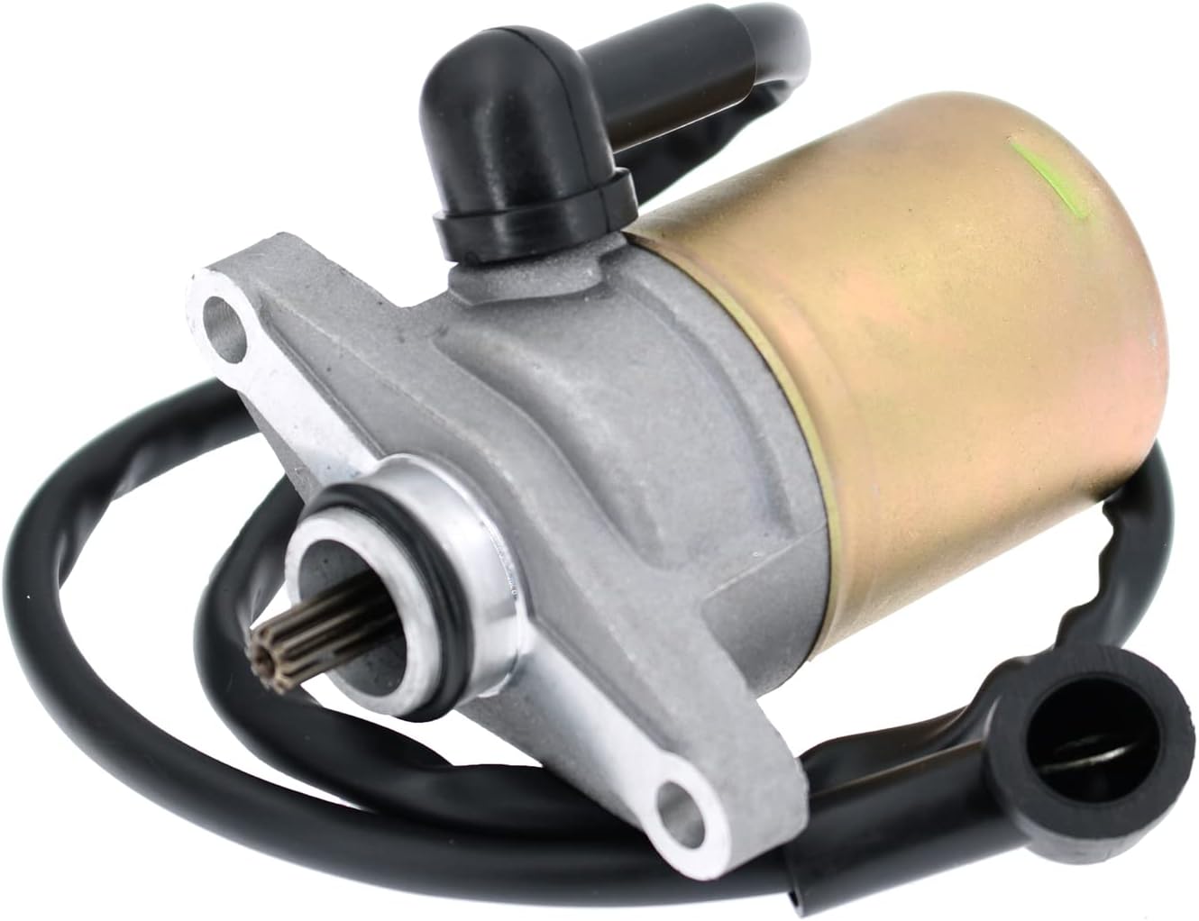 Glixal ATMT1-209 GY6 49cc 50cc 80cc 100cc Durable Starter Motor with Wire for 4-Stroke 139QMA 139QMB 147QMD Scooter Moped ATV Go-Kart Engine