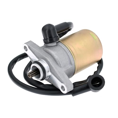 Glixal ATMT1-209 GY6 49cc 50cc 80cc 100cc Motor de arranque duradero con cable para 4 tiempos 139QMA 139QMB 147QMD Scooter Ciclomotor ATV Go-Kart