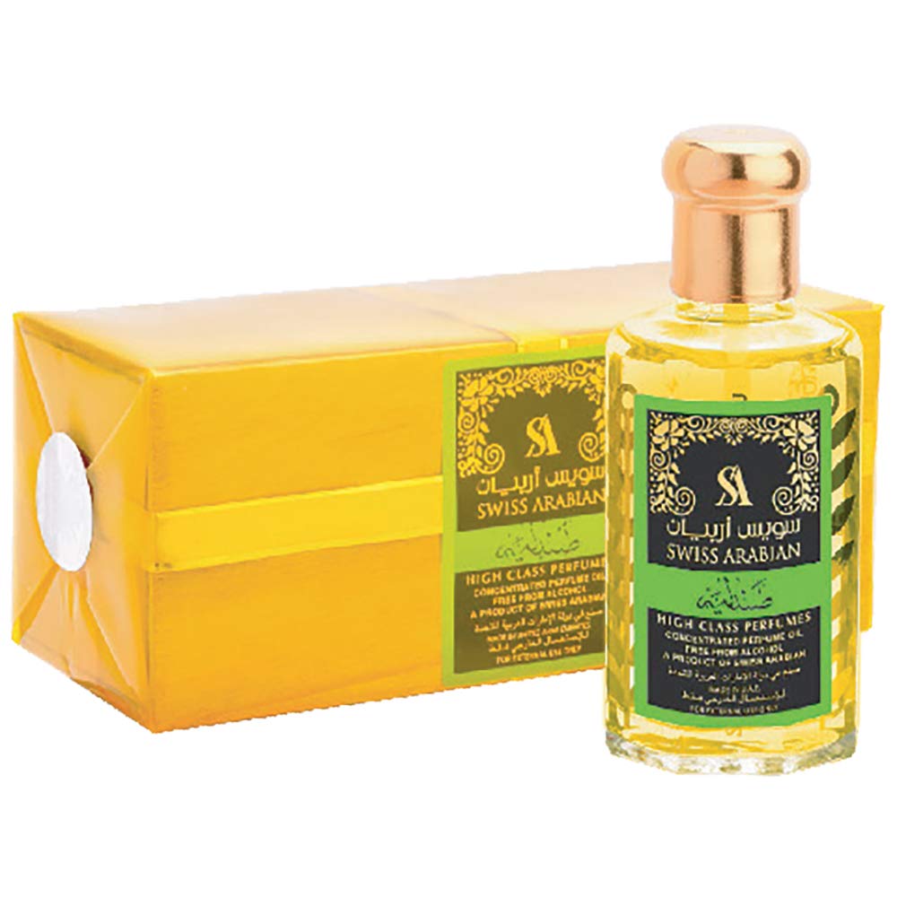 SWISS ARABIAN Sandalia Green - Woody Scent Notes - Long Lasting and Addictive Unisex Fragrance - A Seductive Signature Aroma - 3.2 oz Perfume Oil