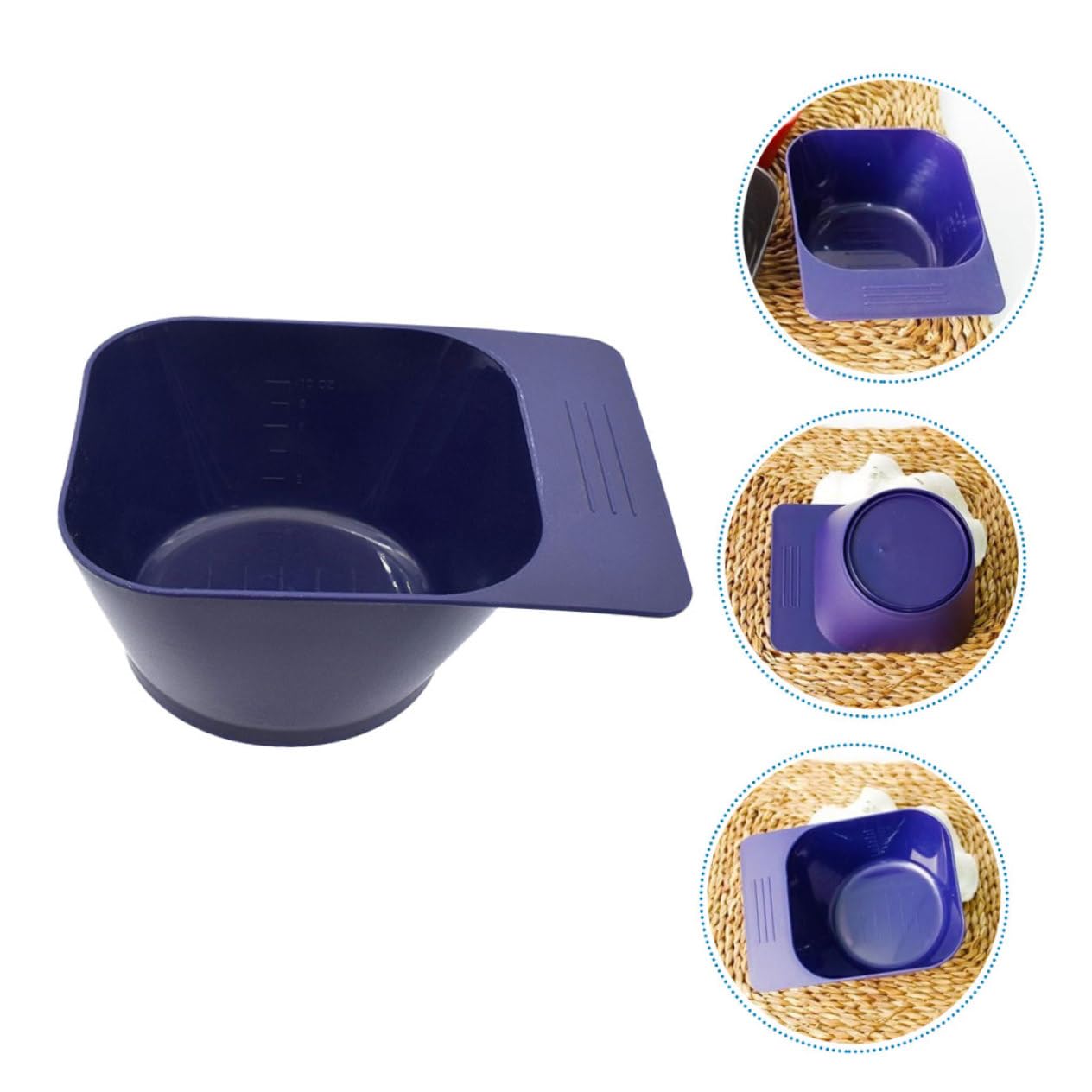 Baluue 9pièces Bols De Mélange Pour Capillaire Bols De Coloration Stables Pour Salon De Coiffure Accessoires Pratiques Profond